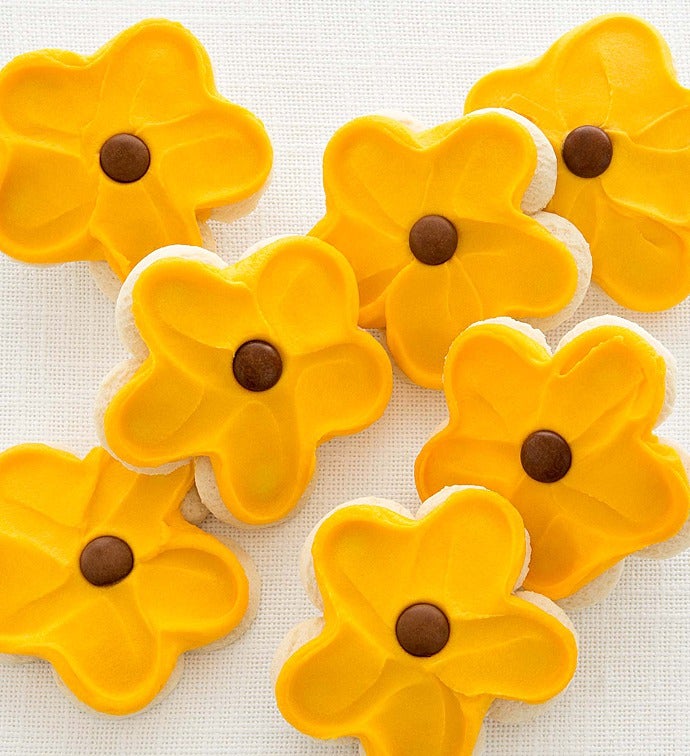 Flavor of the Month   Frosted Sunflower Cut out Cookies