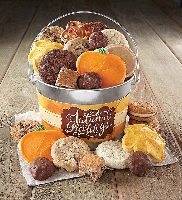 Autumn Greetings Treats Pail