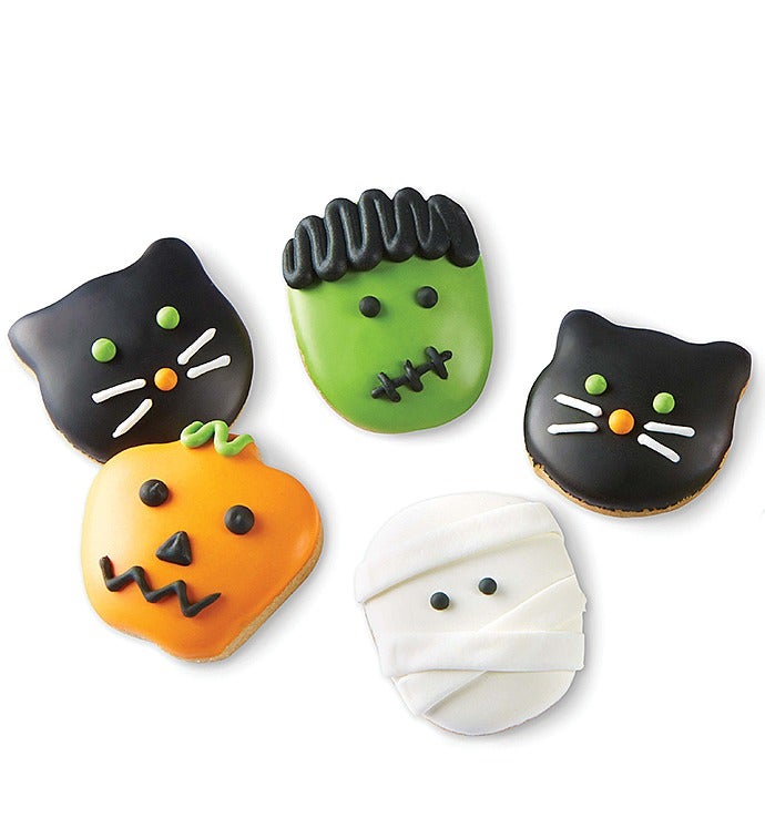 Mini Halloween Crunchy Sugar Cookies