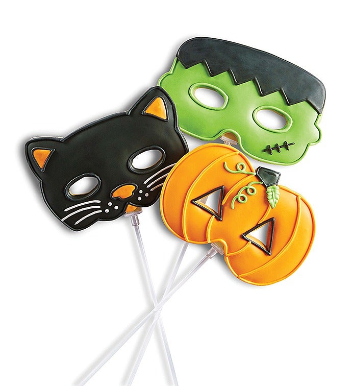 Halloween Cookie Masks Set of Three