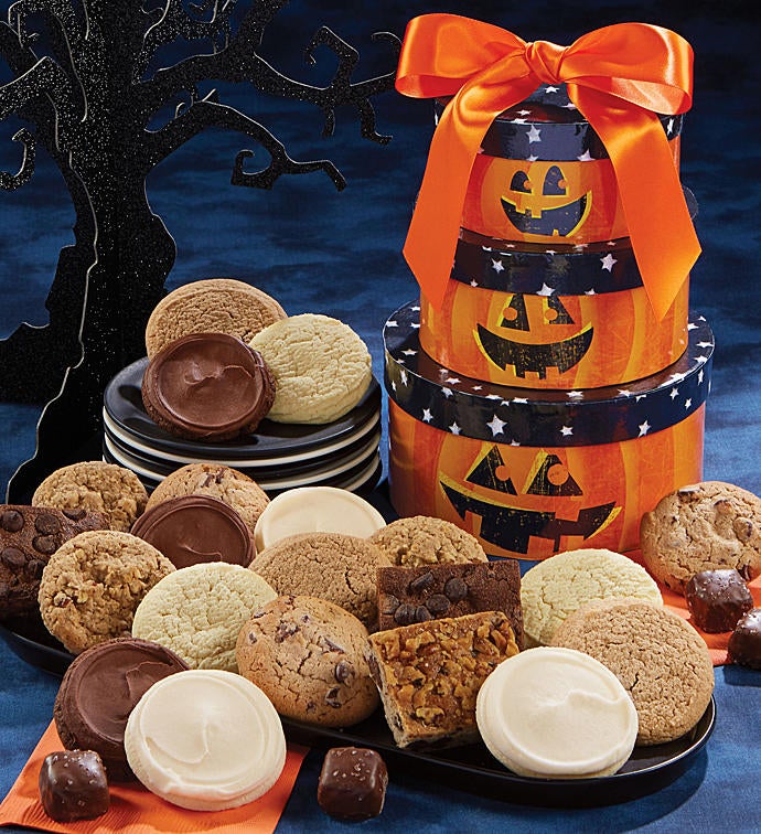 Sugar Free Jack O' Lantern Gift Tower