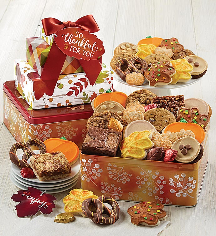 Fall Gift Tin Tower