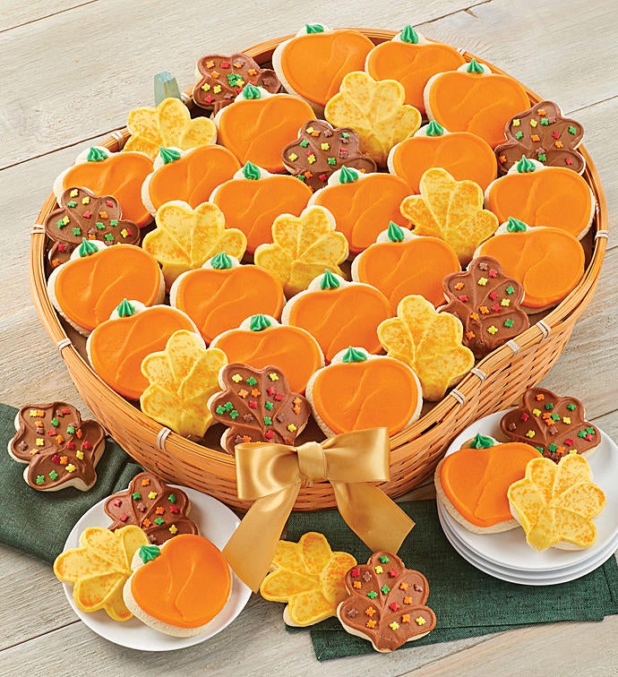 Buttercream Frosted Cut Out Gift Basket 40 Cookies