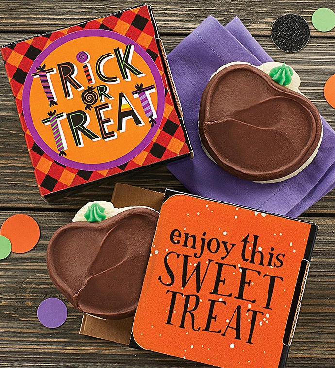 Trick Or Treat Jack O' Lantern Cookie Card