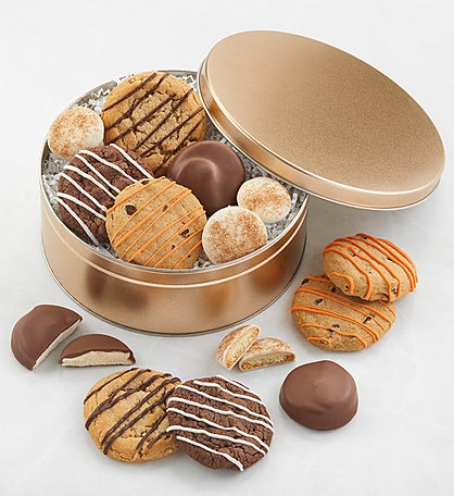 Fall Chocolate & Confection-Covered Cookie Gift Tin