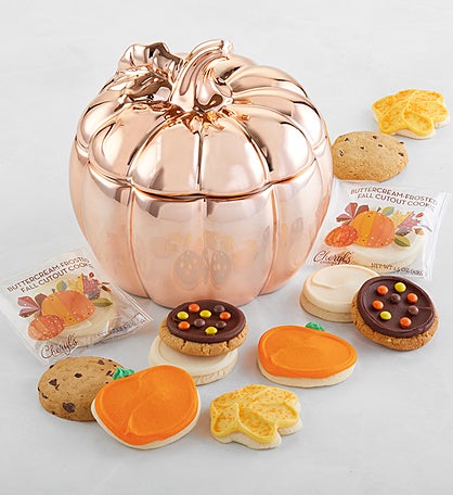 Collector's Edition Rose Gold Pumpkin Cookie Jar