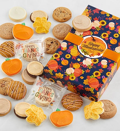 Thanksgiving Cookie Gift Box - 24 Cookies