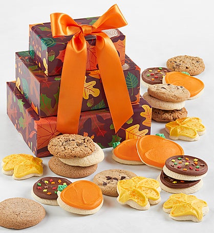 Fall Leaves Gift Tower