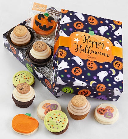 Halloween Cupcake and Cookies Gift
