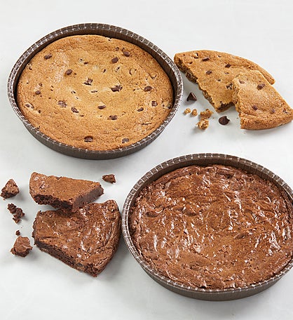 Monster Chocolate Chip Cookie & Monster Fudge Brownie