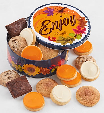 Fall Gift Tin - Gluten-Free Cookies and Brownies
