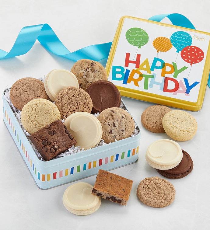 Musical Birthday Gift Tin Sugar Free Assortment