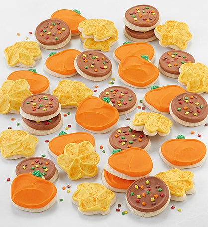 Buttercream-Frosted Fall Sugar Cookies
