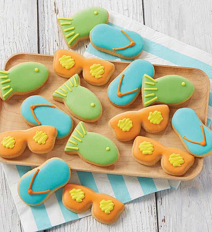 Mini Beach Shortbread Cookies