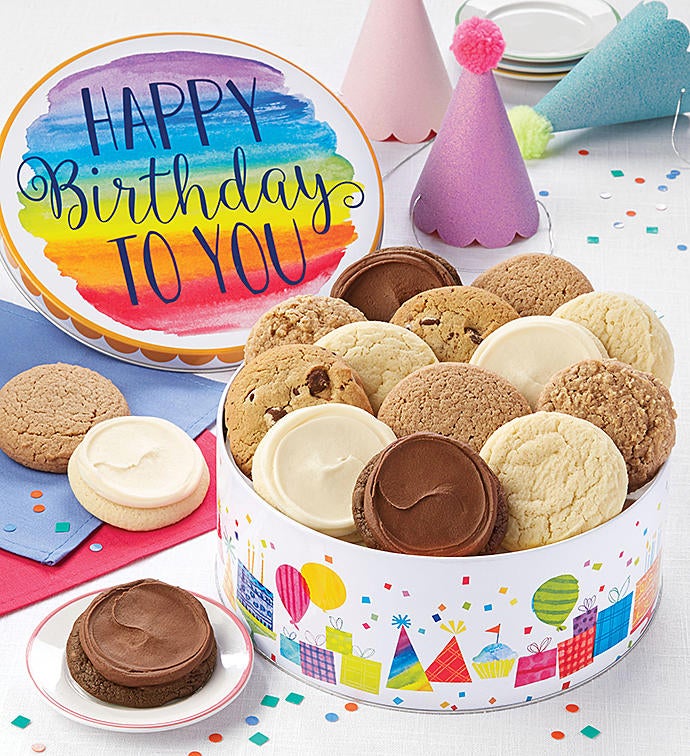 Musical Birthday Gift Tin Sugar Free Assortment