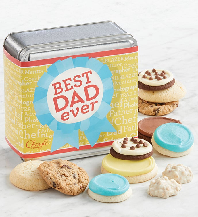 Best Dad Ever Mini Treats Gift Tin