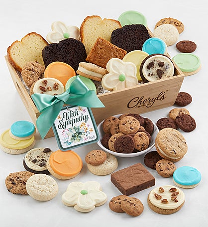 With Sympathy Gift Basket - Medium