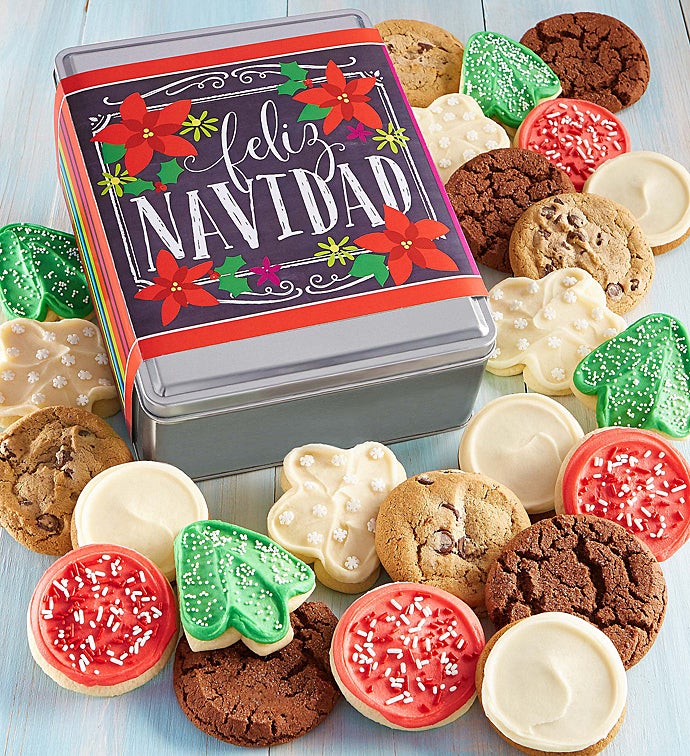 Create Your Own Feliz Navidad Gift Tin