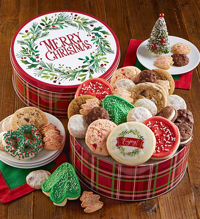 Merry Christmas Treats Gift Tin