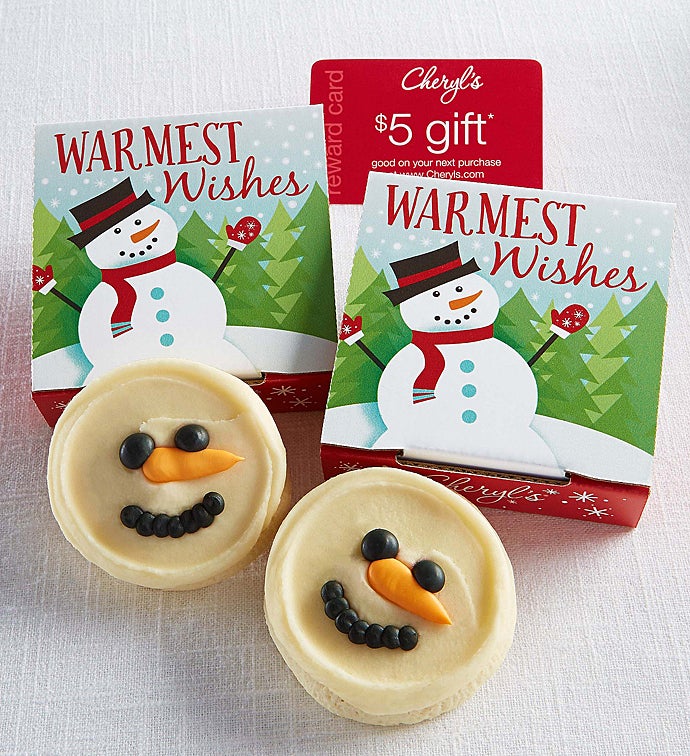 Warm Wishes Cookie Card