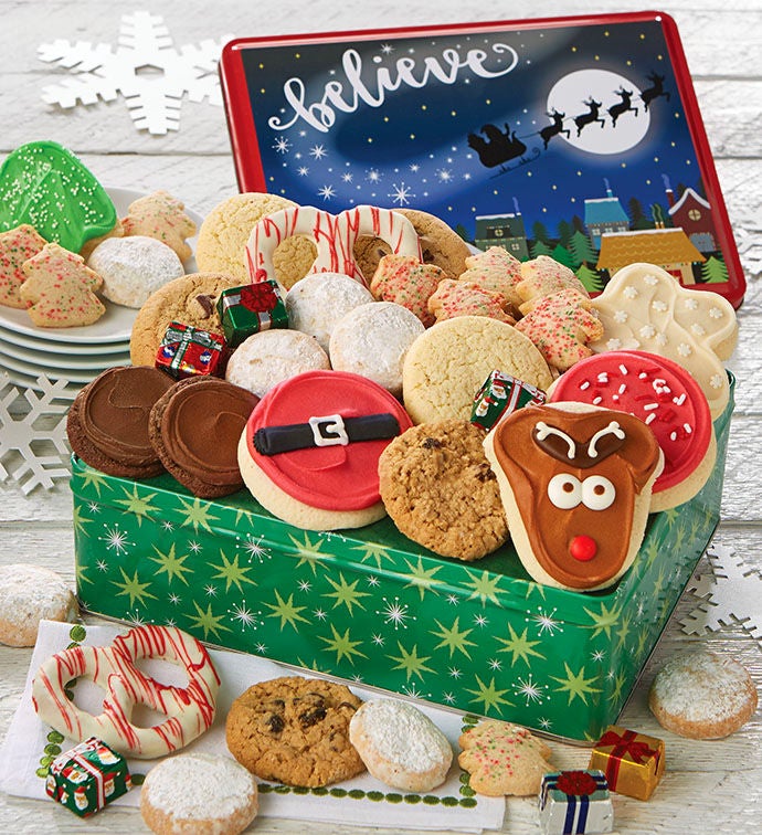 Believe Gift Tin Holiday Treats Assortment