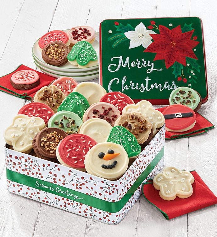 Premier Merry Christmas Gift Tin Frosted Assortment