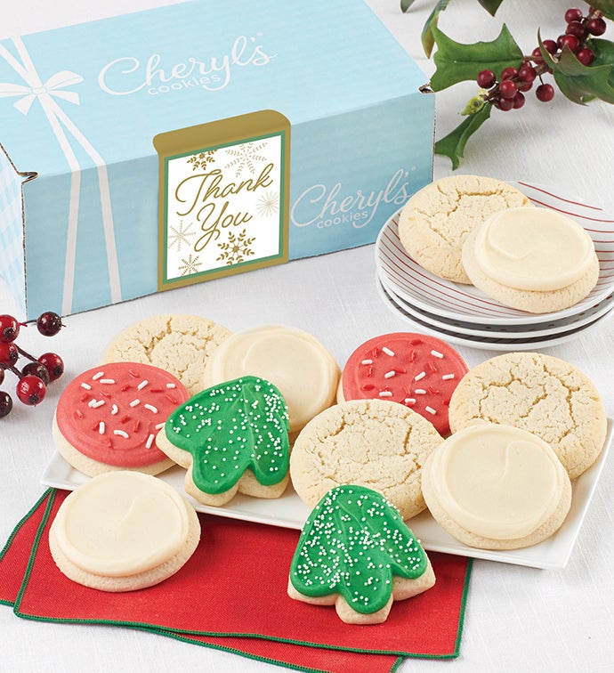 Holiday Thank You Bow Gift Boxes 24ct