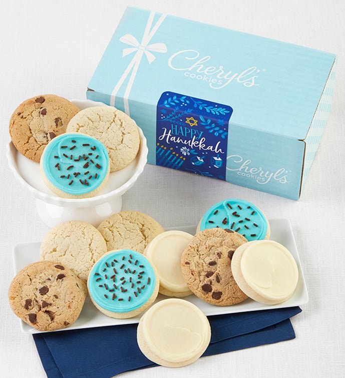 Happy Hanukkah Bow Gift Box