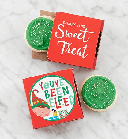You’ve Been Elfed Cookie Card