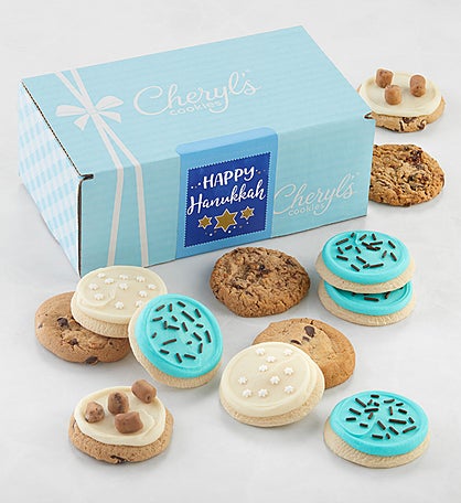 Happy Hanukkah Bow Gift Box
