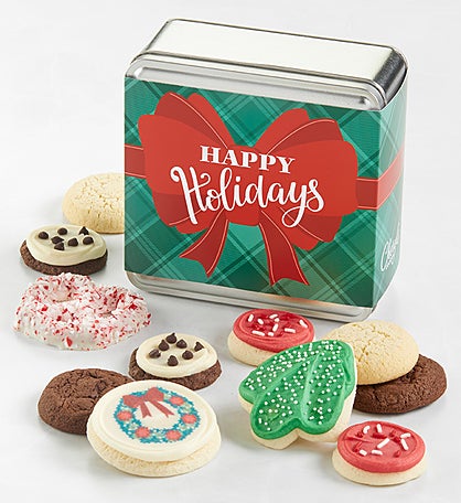 Holiday Bow Mini Treats Gift Tin