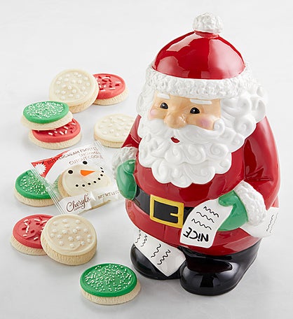 Collector's Edition Santa's List Cookie Jar