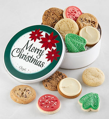 Merry Christmas Assorted Cookie Gift Tin