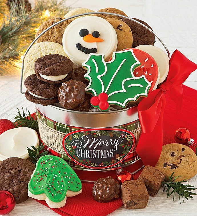 Merry Christmas Treats Gift Pail