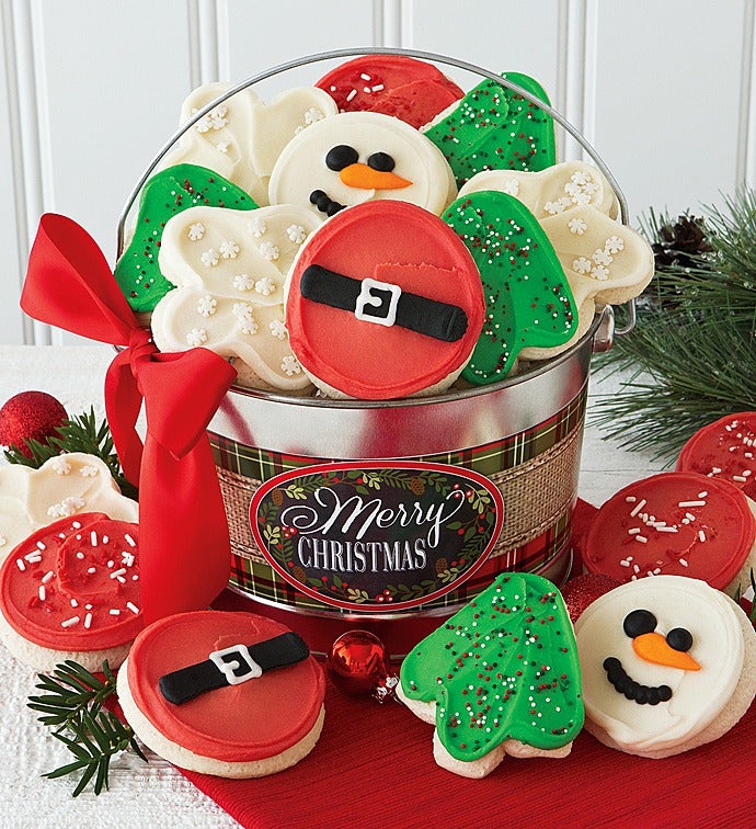 Merry Christmas Buttercream Bucket