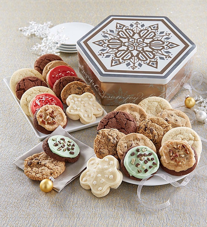 Joy of the Season Gift Tin   24 Assorted Cookies