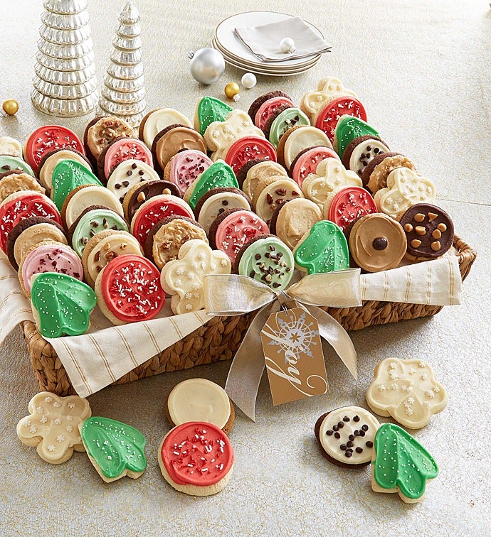 Buttercream Frosted Cookie Baskets