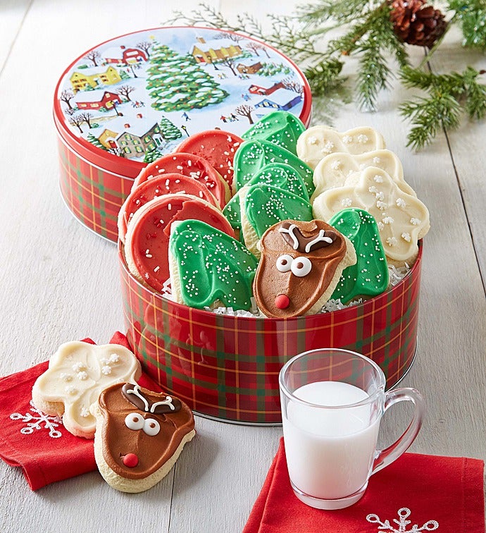 Holiday Tidings Gift tin   16 Cut outs