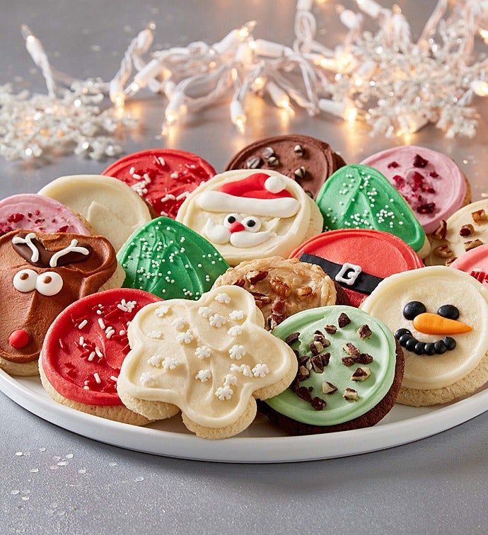Festive Buttercream Frosted Cookie Assortment