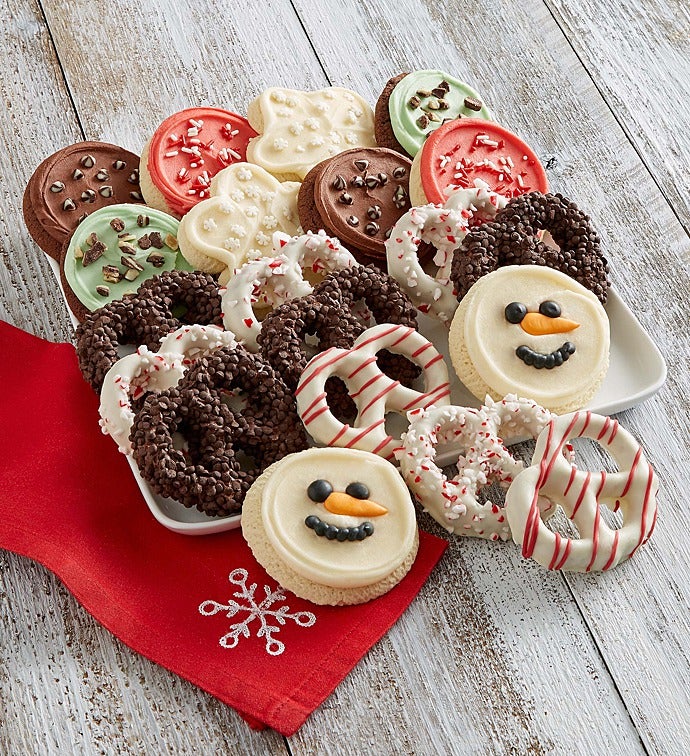 Buttercream Frosted Cookies & Gourmet Pretzels