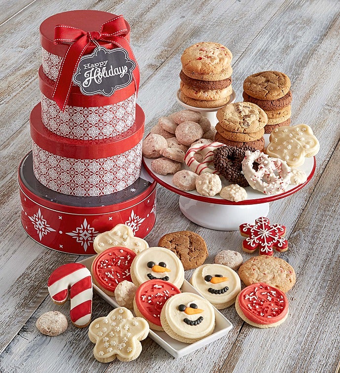 Holiday Cheer Gift Tin Tower