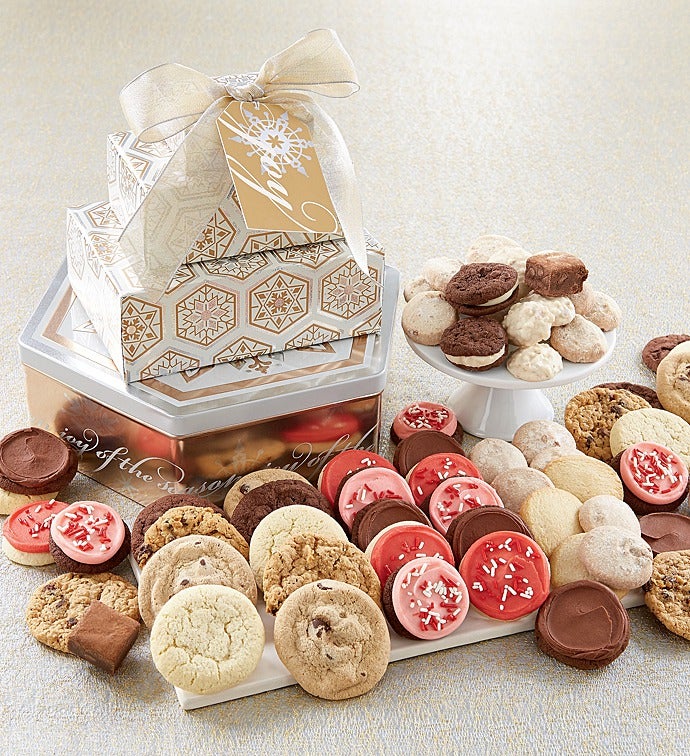 Holiday Sparkle Gift Tin Tower