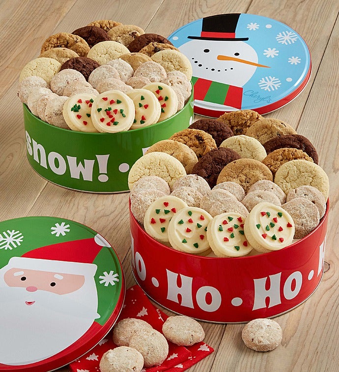 Santa & Snowman Treats Gift Tins