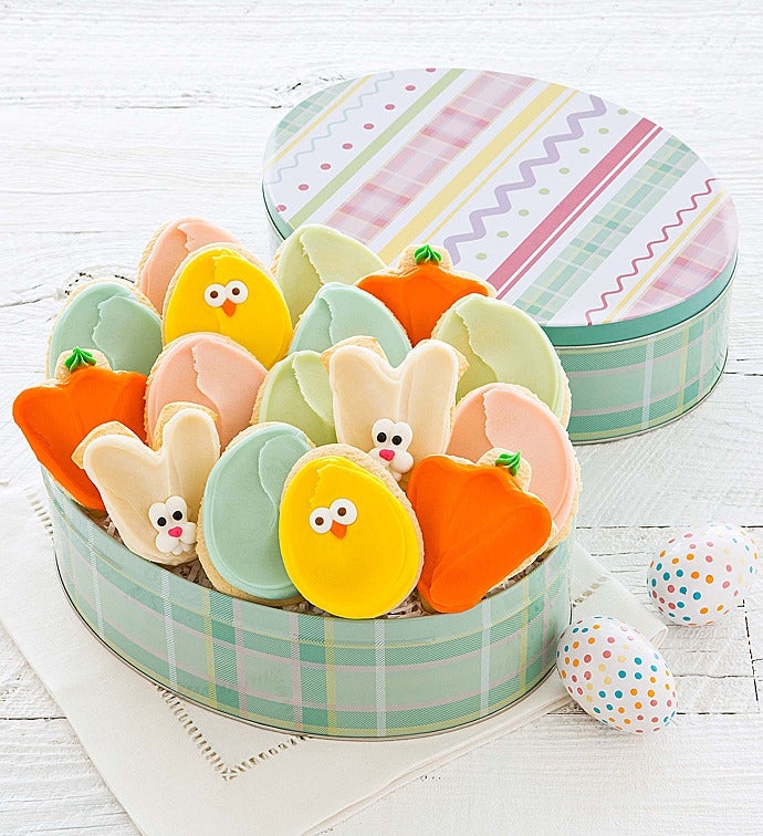 Easter Gift Tin Cut out Cookies