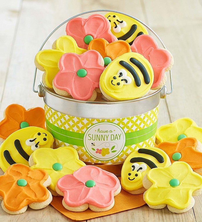 Sunny Day Buttercream Frosted Cookie Pail