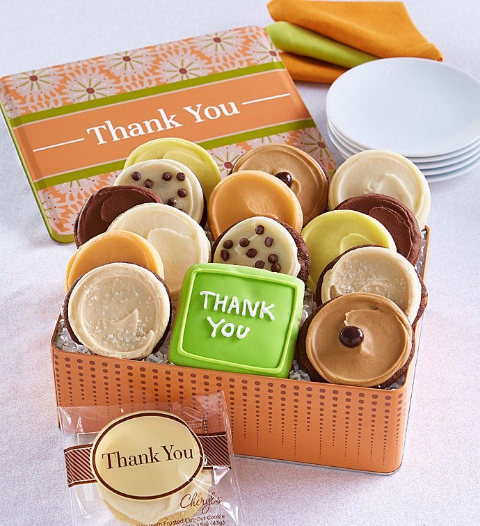 Thank You Gift Tin   Frosted Assortment