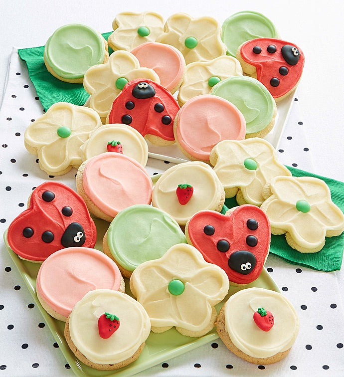 Buttercream Frosted Spring Cookies
