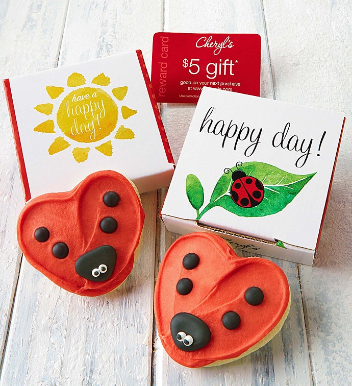 Lady Bug Cookie Card