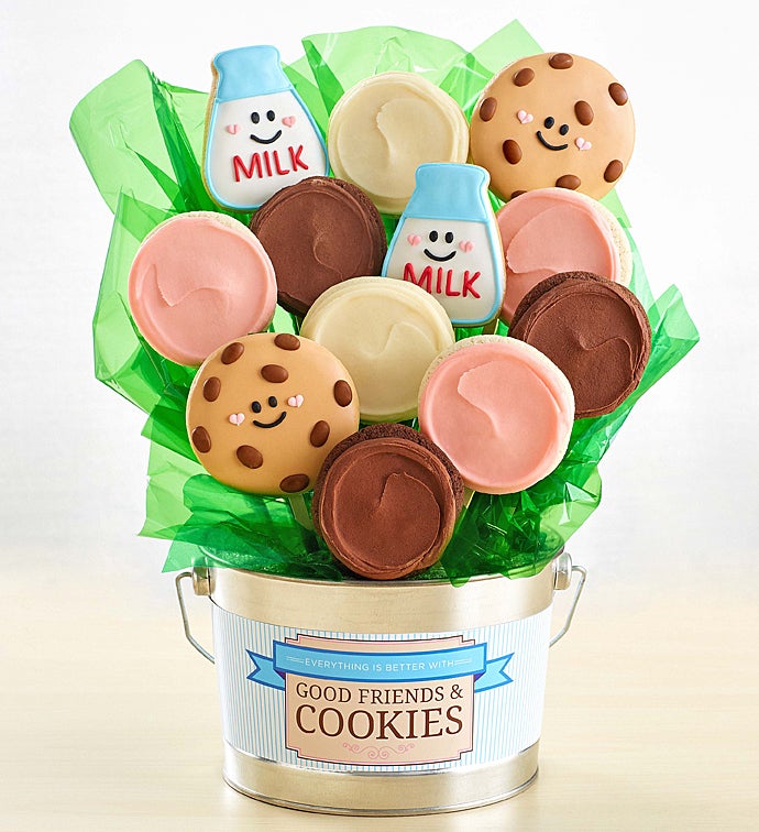 Good Friends and Cookies Flower Pot