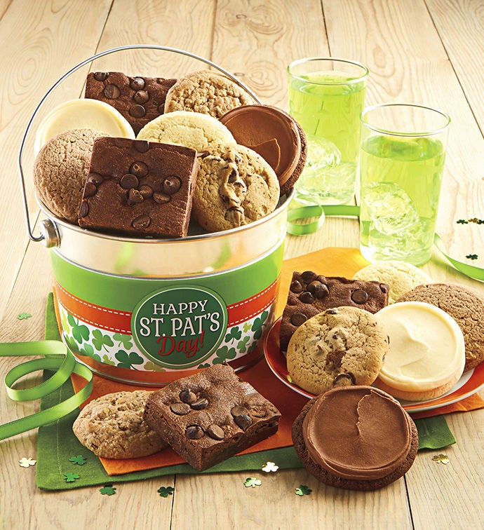 Sugar Free Happy St. Patrick's Day Cookie and Brownie Pail